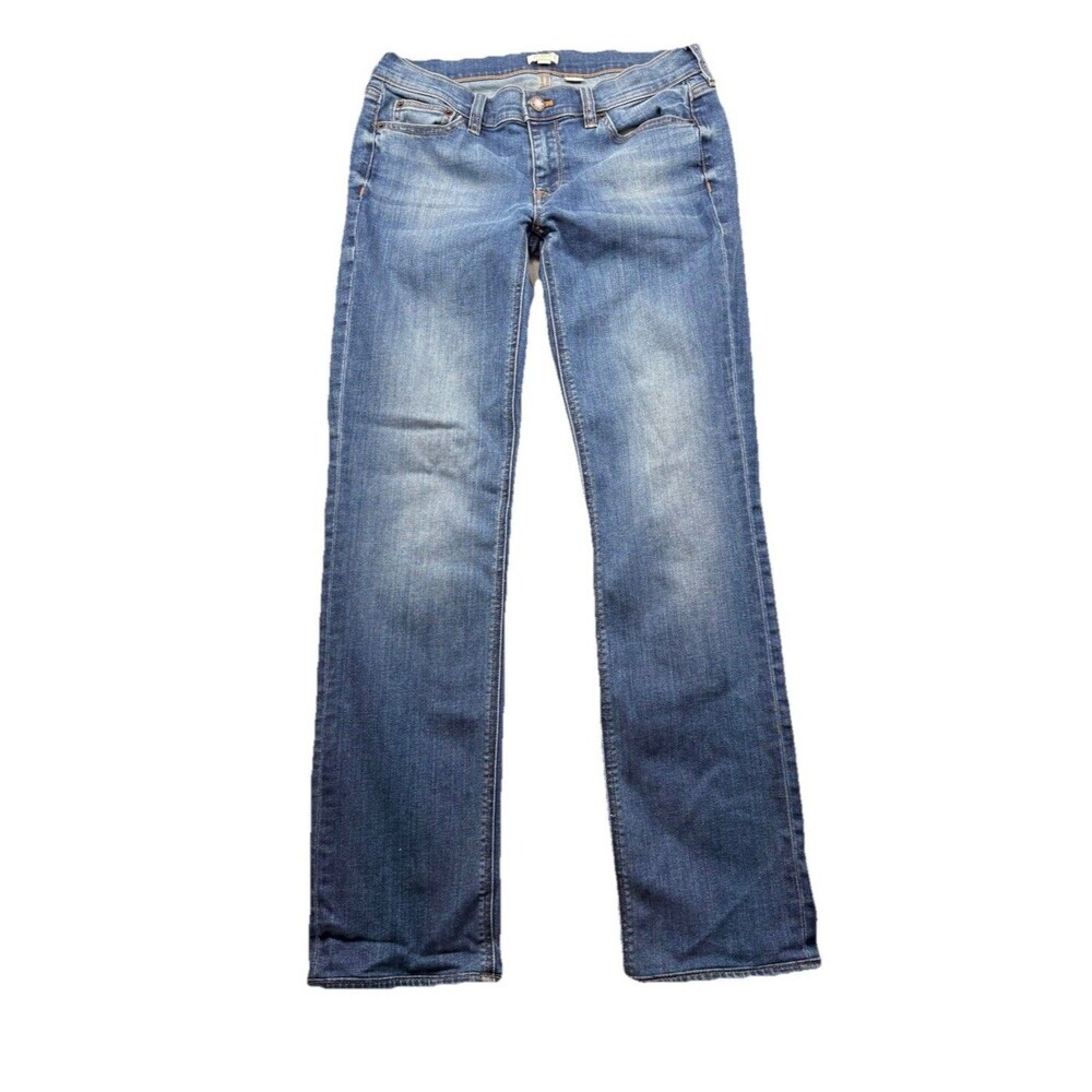 J. Crew Factory Slim Straight Stretch Jeans C9212 Medium Wash Sz 28R